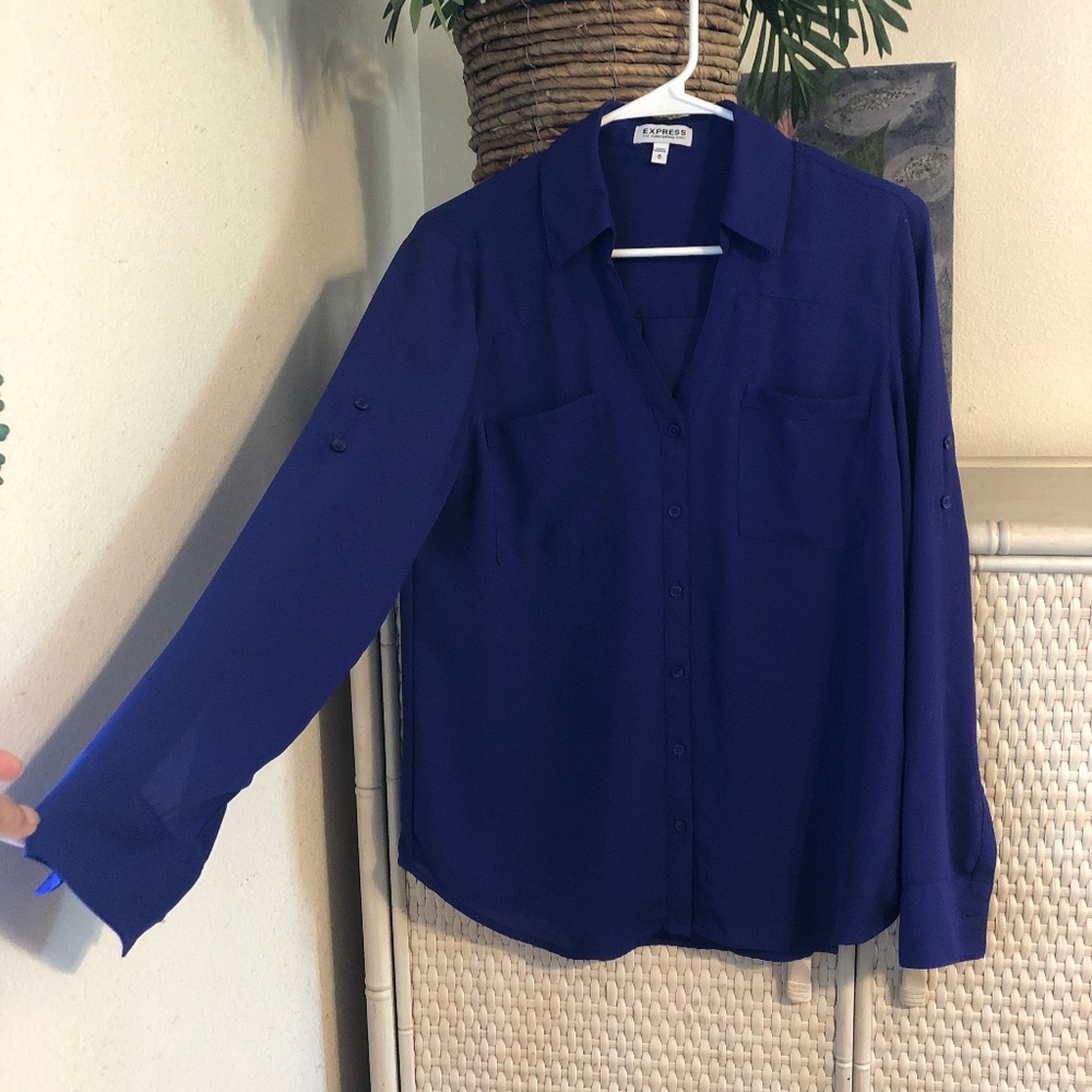 ** Express ** The Portofino Shirt - Sheer Violet